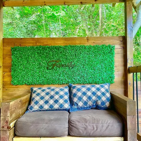New Tiny Cabin Hot Tub Firepit Fenced Yard Sevierville Exterior photo